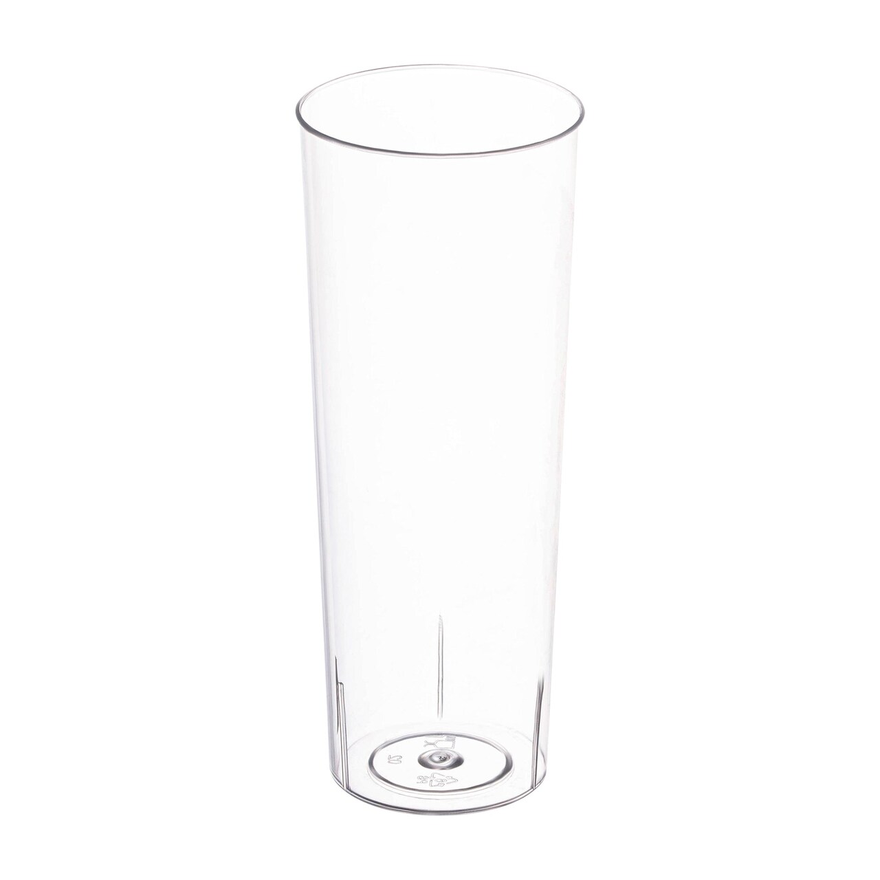 Clear Round High Ball Disposable Plastic Cups - 10 oz. (250 Cups)